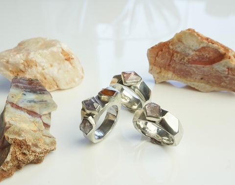 Palo Dura sapphire rings Handmade in Nashville 