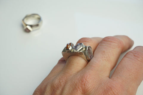 Sterling Silver Sapphire Ring | Palo Duro Umba Ring | Walker Jewelry