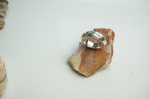 Textured Silver Ring