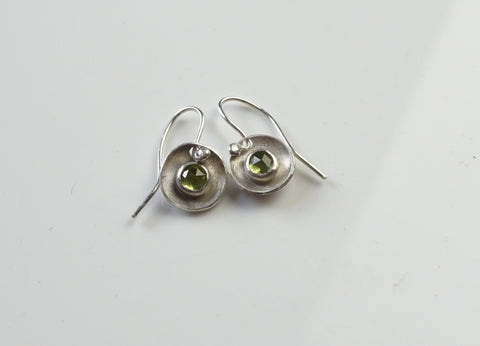 Peridot Drop Earrings | Peridot Stud Earring | Walker Jewelry