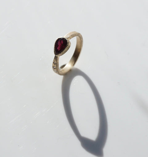 Anthill Garnet Engagement Rings | Diamond Gold Ring | Walker Jewelry