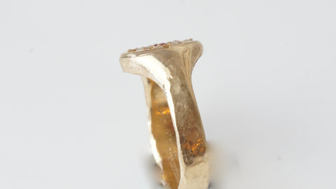 Ruby and Diamond Signet Ring