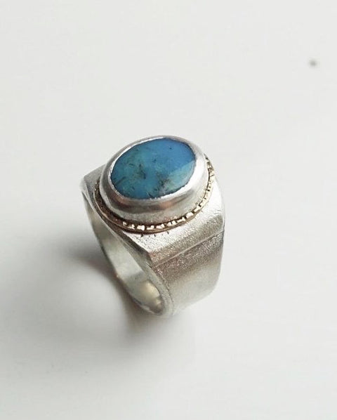 Handmade craft store| Handmade jewelry boutique| men's turquoise ring
