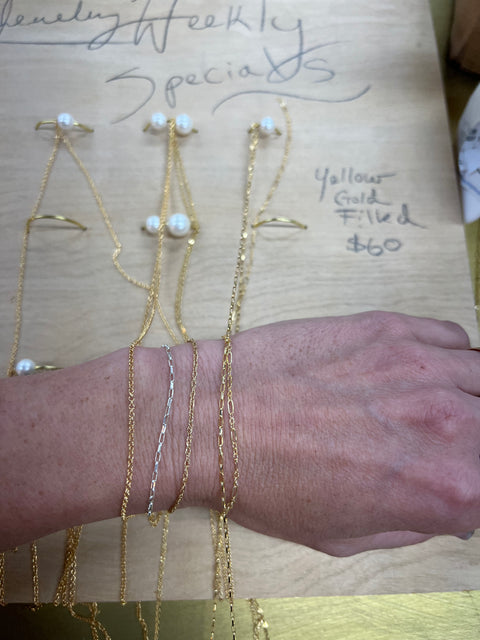 Permanent Jewelry Bracelet With Gold Filled Chain in Nashville