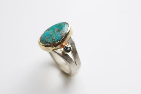 14k Gold Turquoise Ring | Out West Ring | Walker Jewelry