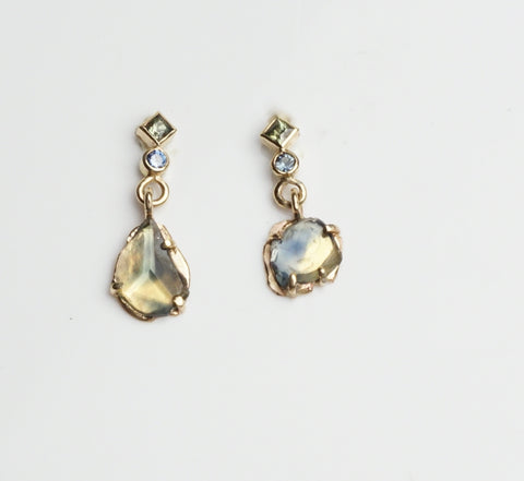 Gold Sierra Sapphire Earrings