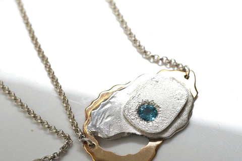 Blue Topaz Necklace and Gold Filled Necklace | Walker Jewelry 