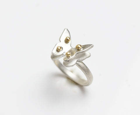 Dainty Butterfly Ring | Dainty Gold Rings | Walker Jewelry Handmade Jewelry Nashville | Silver and gold| Walker Jewelry