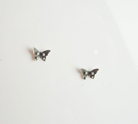Monarch Silver Earrings | Monarch Oxidized Earrings | Walker Jewelry