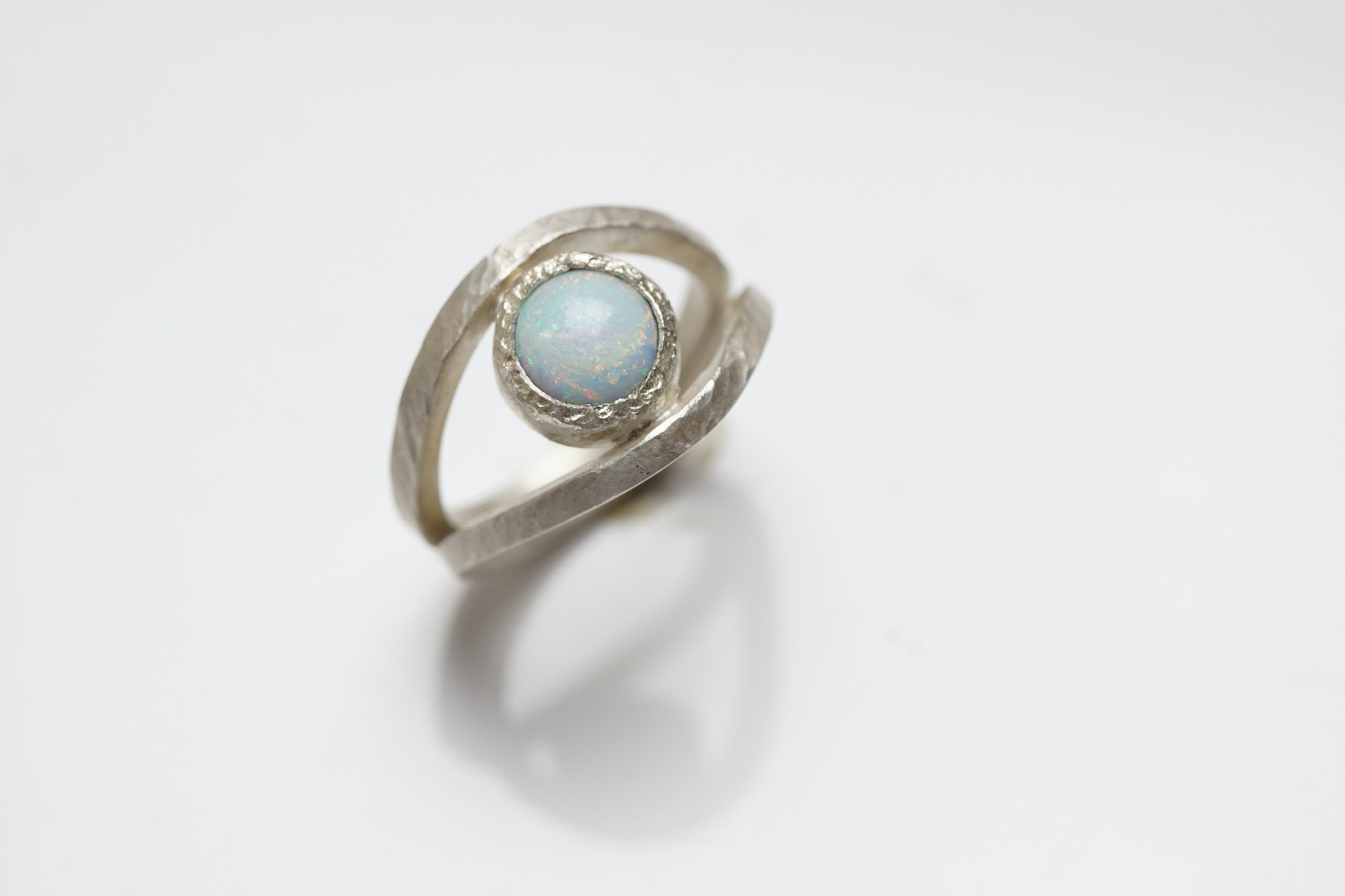 Opal evil store eye ring