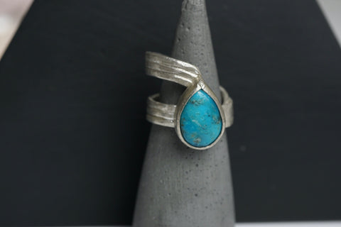 Turquoise silver ringWalker Jewelry | Handcrafted Jewelry Nashville | Nashville Handmade Jewelry | Nashville designer | Honky Tonk Ring